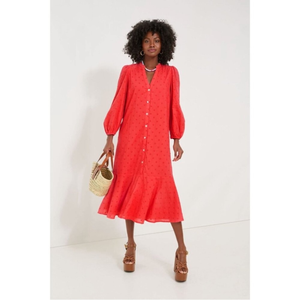 Pomander Place Leila Red Medium Maxi Dress